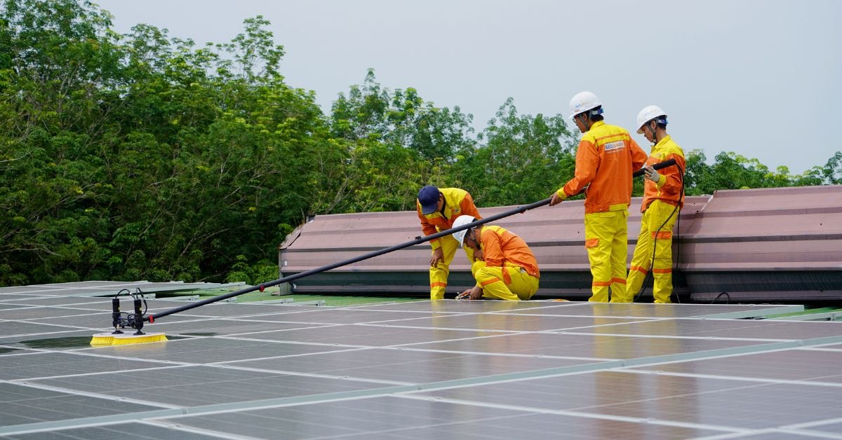 Rensning af fladt tag