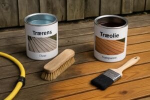 Kombiner rens og træolie: En totrins guide til træterrasser