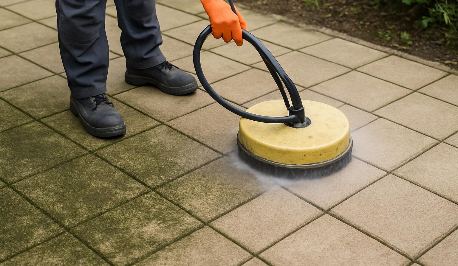 Sådan renses betonfliser korrekt og holdes pæne