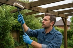 Rens og vedligeholdelse af pergola i træ – sådan gør du